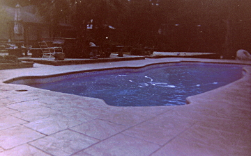 Texture Stamped Concrete Patio / Pool Deck
